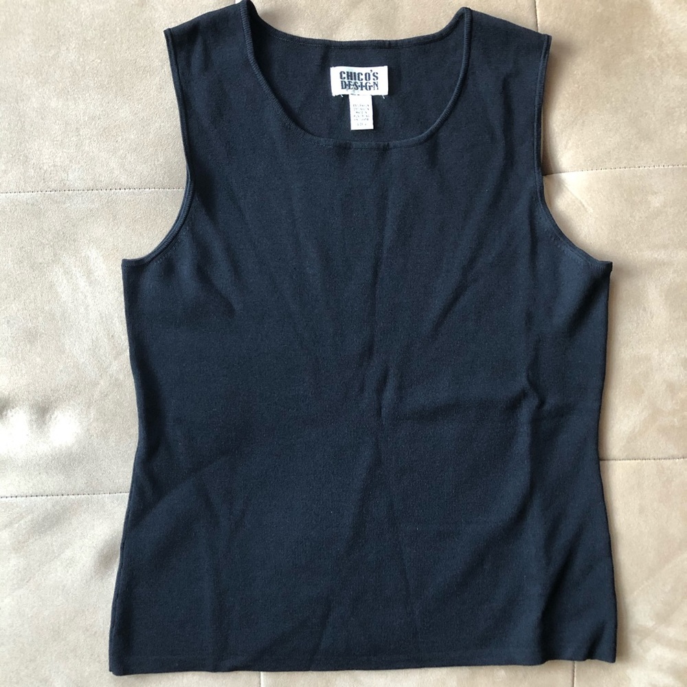 CHICO’S Design Black tank top